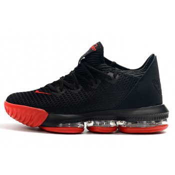 2019 Nike LeBron 16 Low Black Red Shoes